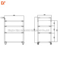 DY-T241   Workshop Trolley Industrial Lean Pipe Tote cart Handpush Trolley